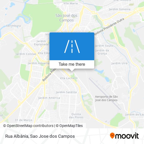 Mapa Rua Albânia