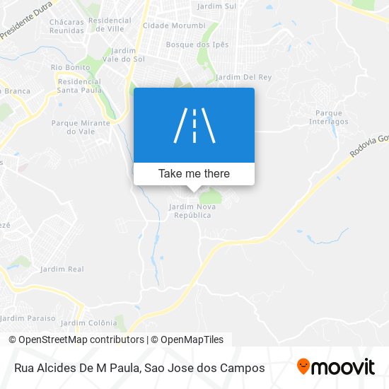 Mapa Rua Alcides De M Paula