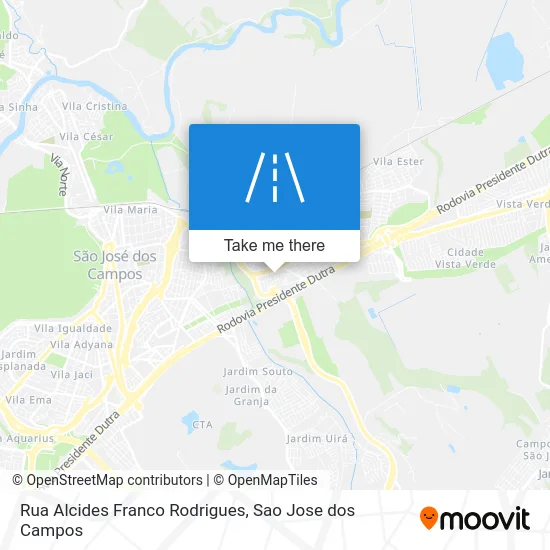 Rua Alcides Franco Rodrigues map