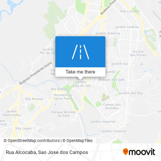 Rua Alcocaba map