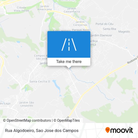 Rua Algodoeiro map