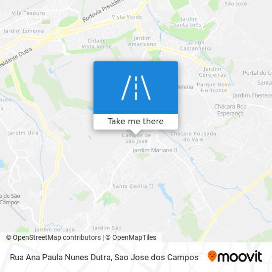 Mapa Rua Ana Paula Nunes Dutra