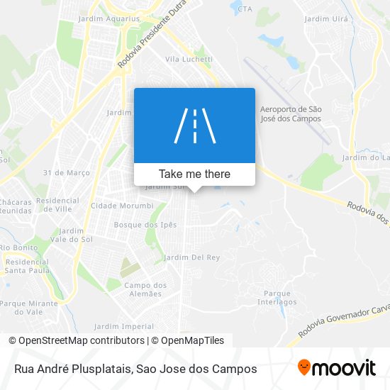 Mapa Rua André Plusplatais