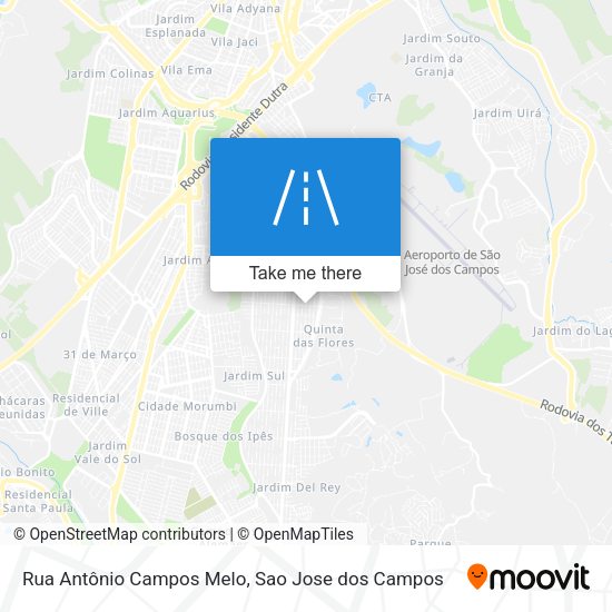 Rua Antônio Campos Melo map