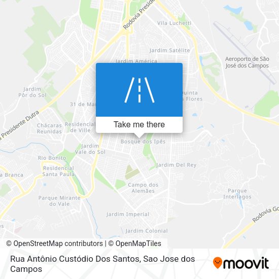 Rua Antônio Custódio Dos Santos map