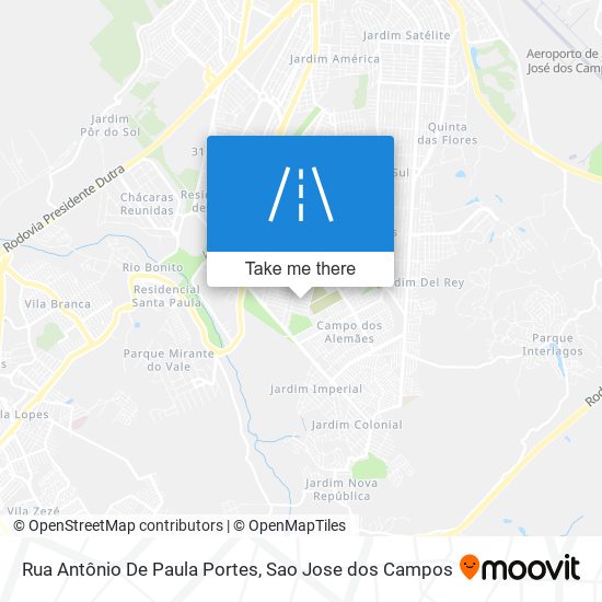 Mapa Rua Antônio De Paula Portes