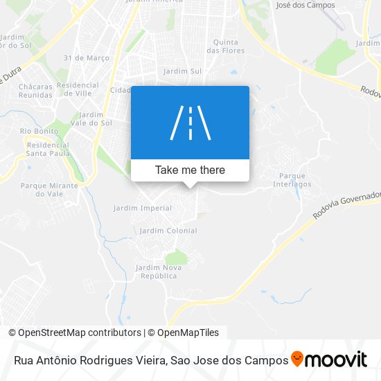 Rua Antônio Rodrigues Vieira map