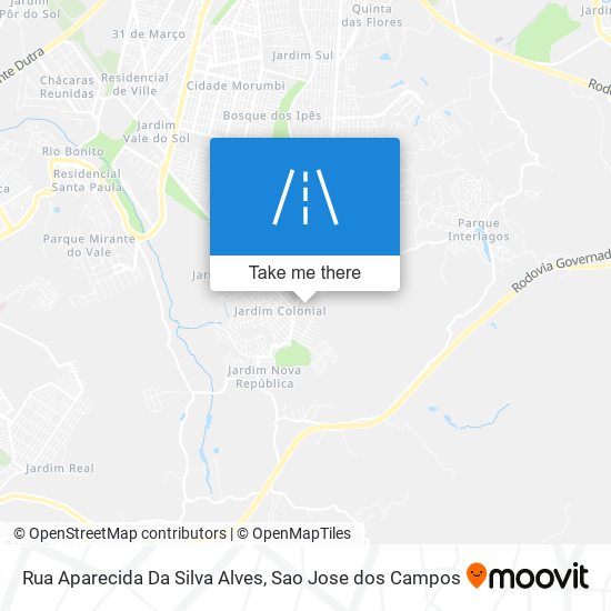 Mapa Rua Aparecida Da Silva Alves