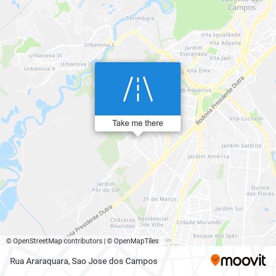 Rua Araraquara map