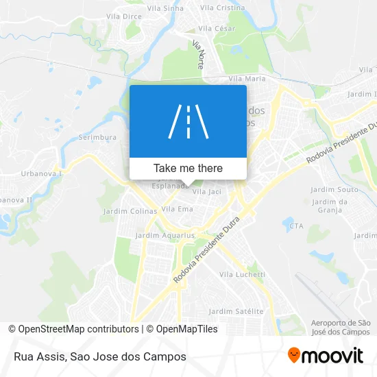 Rua Assis map