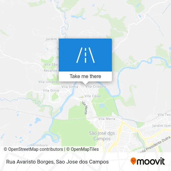Rua Avaristo Borges map