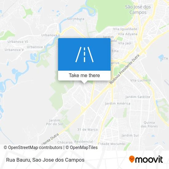 Rua Bauru map