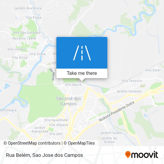 Rua Belém map