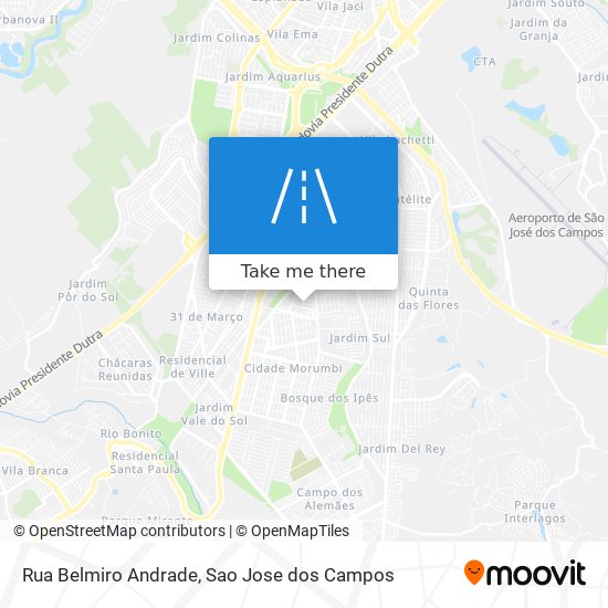 Mapa Rua Belmiro Andrade