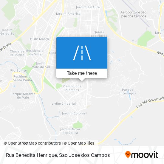 Mapa Rua Benedita Henrique