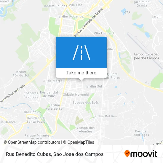 Rua Benedito Cubas map