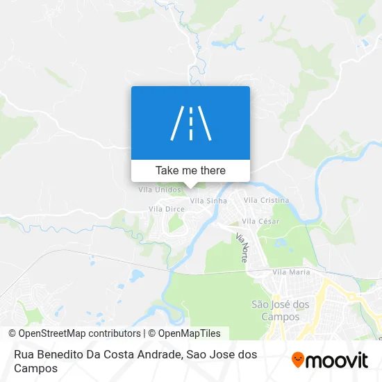 Rua Benedito Da Costa Andrade map