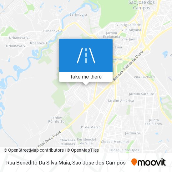 Rua Benedito Da Silva Maia map