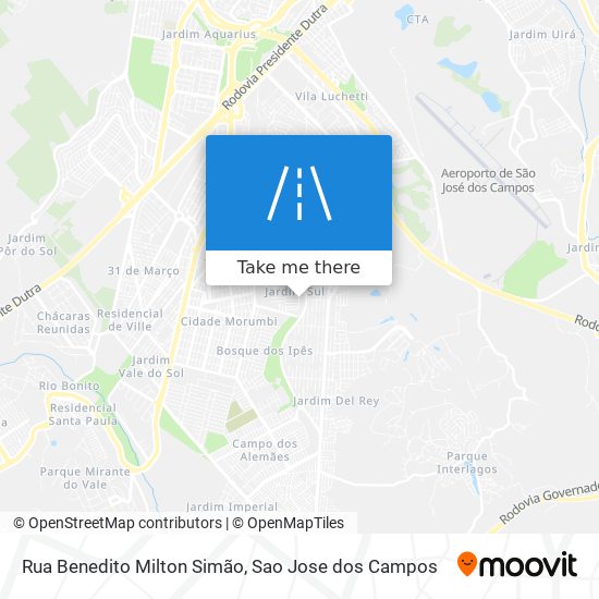 Rua Benedito Milton Simão map
