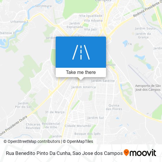 Rua Benedito Pinto Da Cunha map
