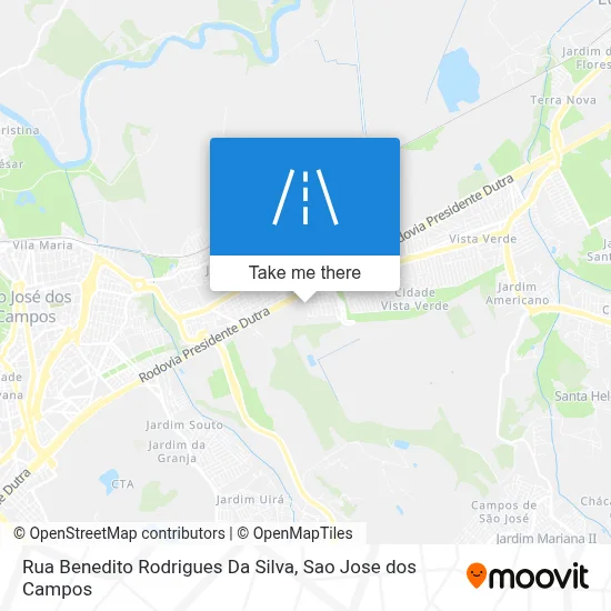 Rua Benedito Rodrigues Da Silva map