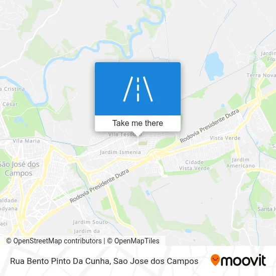 Rua Bento Pinto Da Cunha map