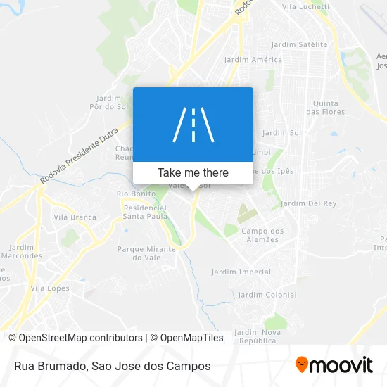 Rua Brumado map
