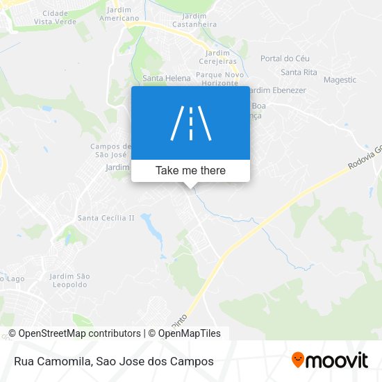 Rua Camomila map