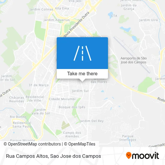 Rua Campos Altos map