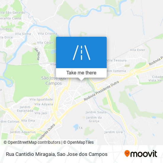 Mapa Rua Cantidio Miragaia