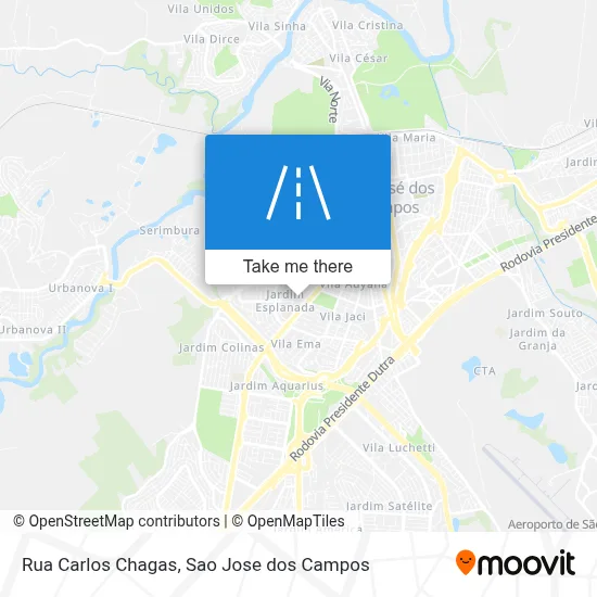 Rua Carlos Chagas map