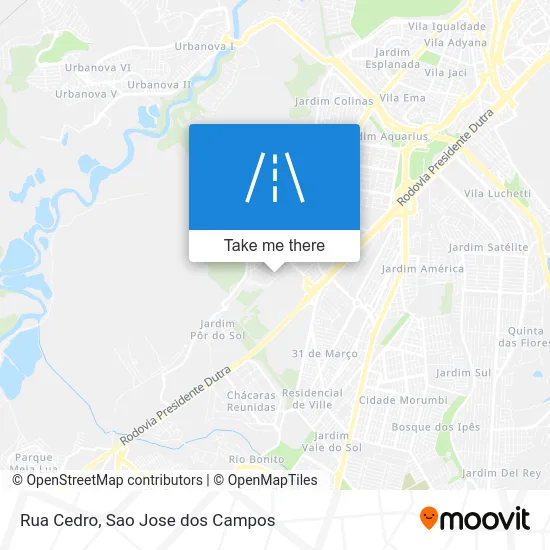 Rua Cedro map