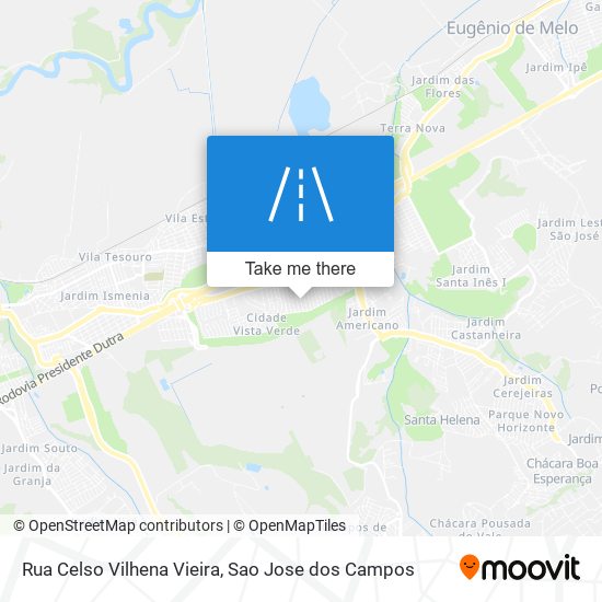 Rua Celso Vilhena Vieira map