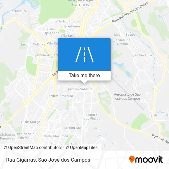 Rua Cigarras map