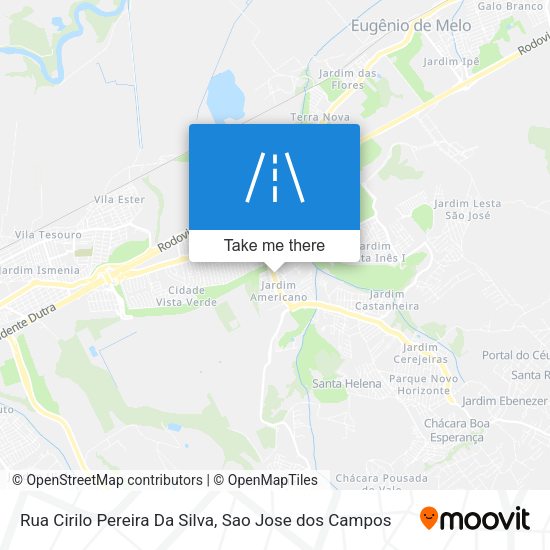 Rua Cirilo Pereira Da Silva map