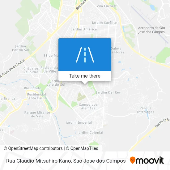 Rua Claudio Mitsuhiro Kano map
