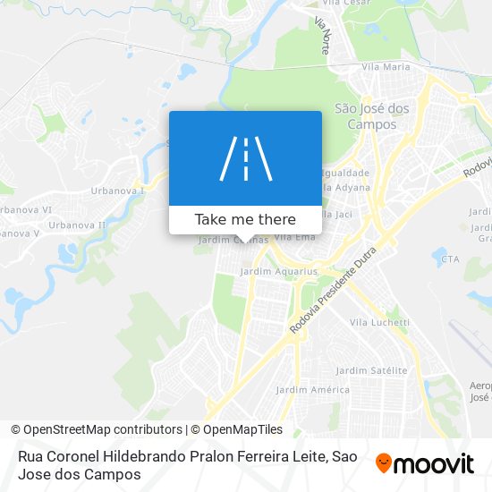 Rua Coronel Hildebrando Pralon Ferreira Leite map