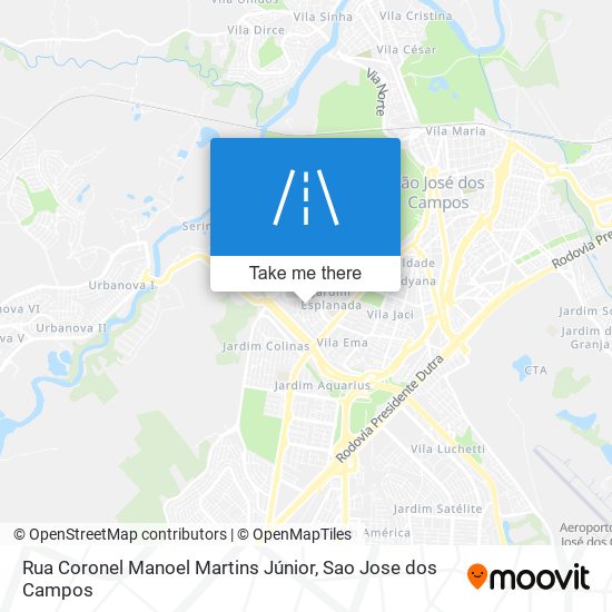 Mapa Rua Coronel Manoel Martins Júnior