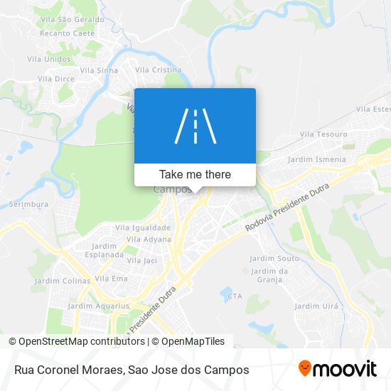 Mapa Rua Coronel Moraes