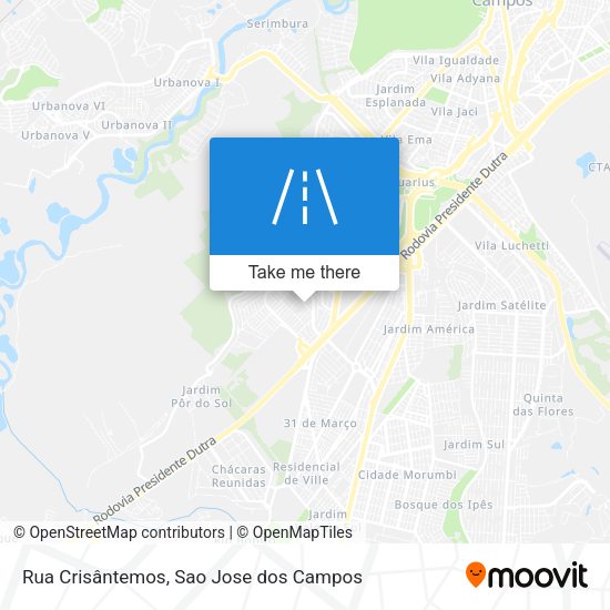 Rua Crisântemos map