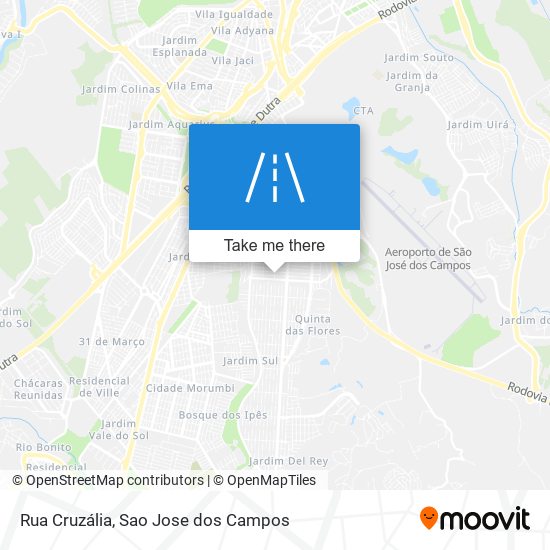 Mapa Rua Cruzália