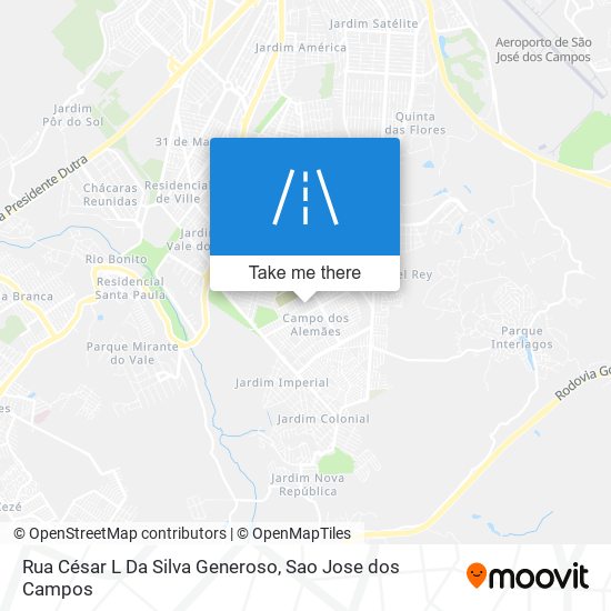 Rua César L Da Silva Generoso map