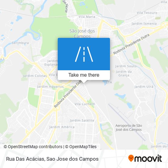 Mapa Rua Das Acácias