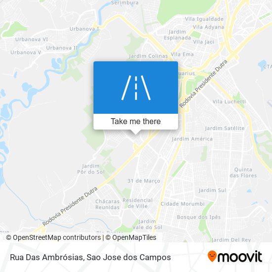 Rua Das Ambrósias map