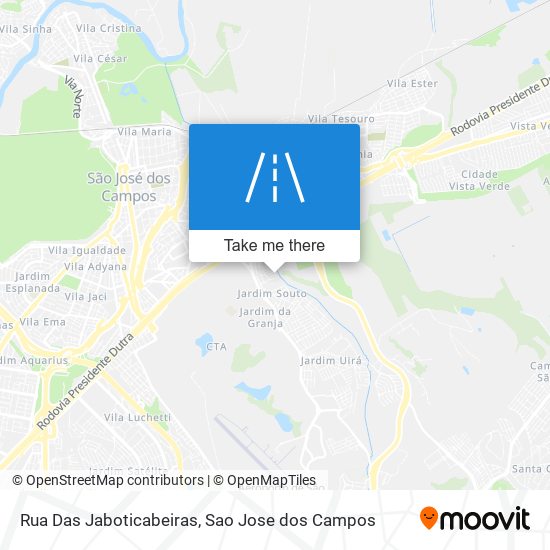 Mapa Rua Das Jaboticabeiras