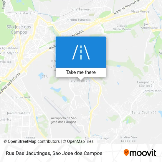 Rua Das Jacutingas map