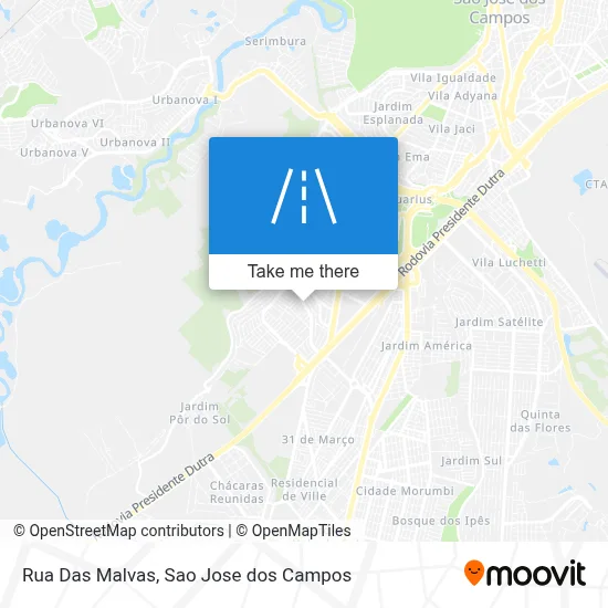 Rua Das Malvas map