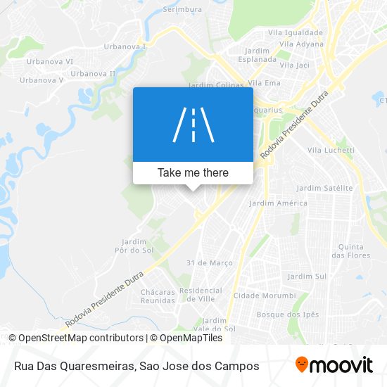 Rua Das Quaresmeiras map