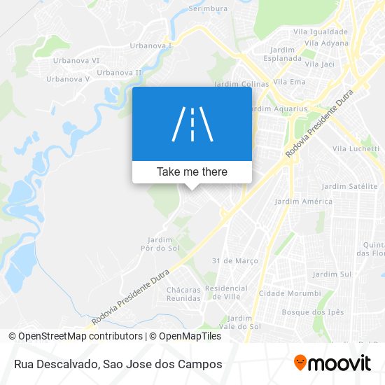 Rua Descalvado map