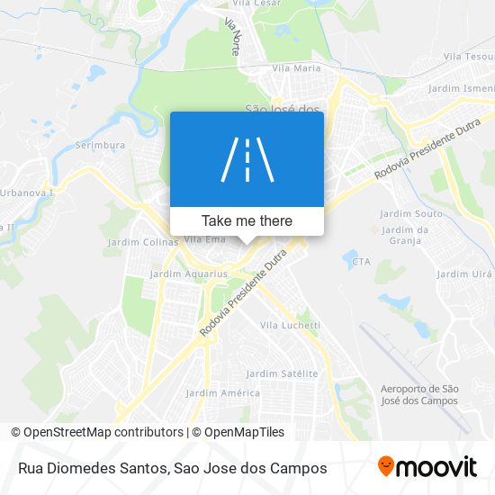 Mapa Rua Diomedes Santos